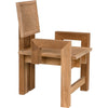 Noir Fatima Dining Chair, Teak, 24" W