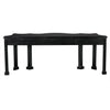 Noir Estate Console Hand Rubbed Black - Mahogany & Veneer, 84" W