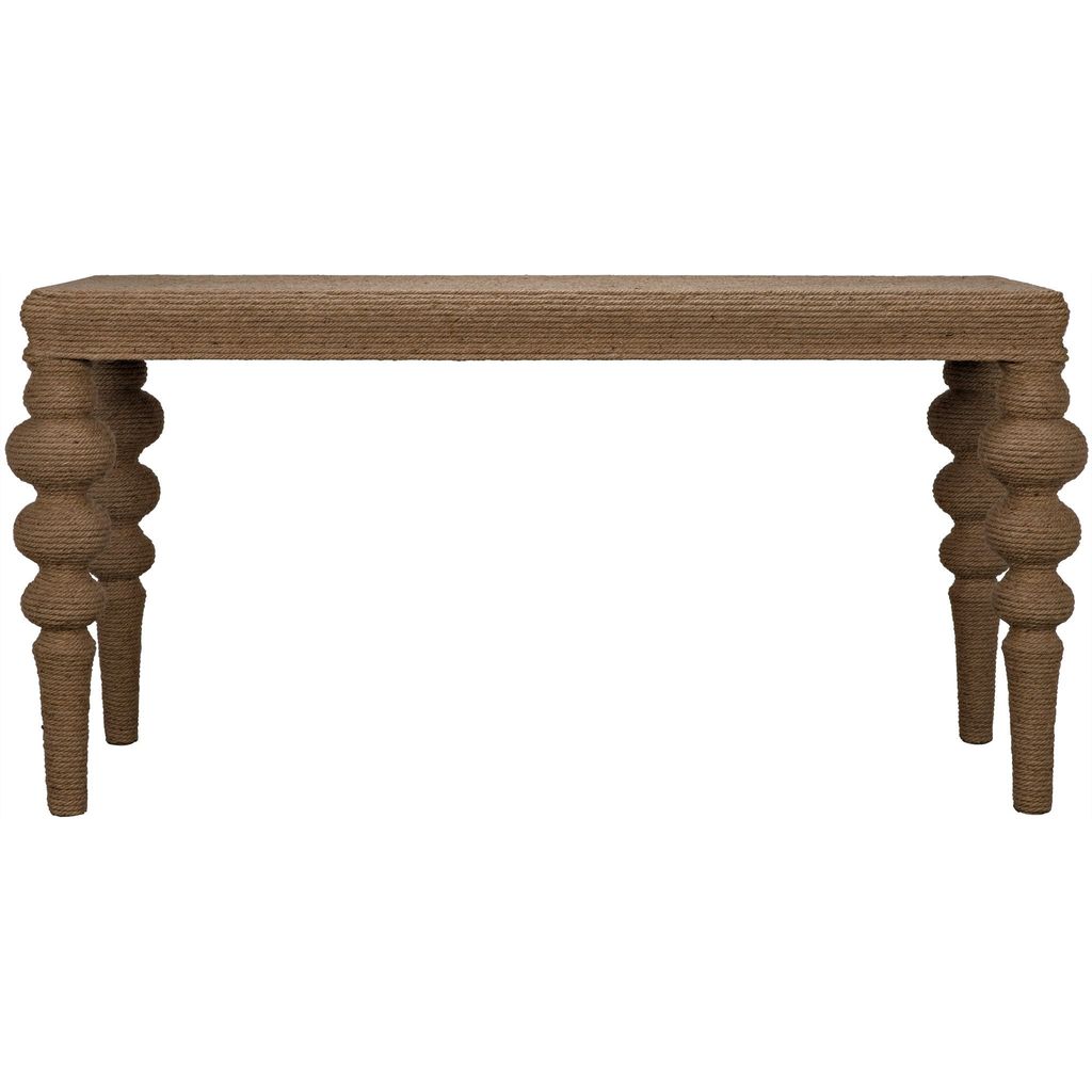 Primary vendor image of Noir Turned Leg Ismail Console - Elm & Rope, 64" W