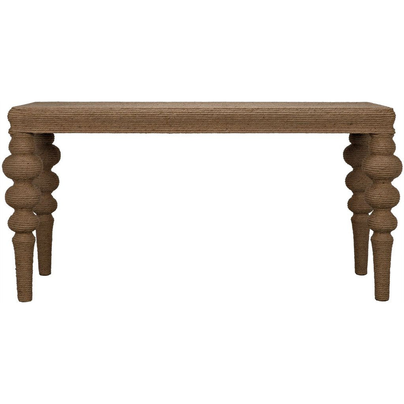 Primary vendor image of Noir Turned Leg Ismail Console - Elm & Rope, 64
