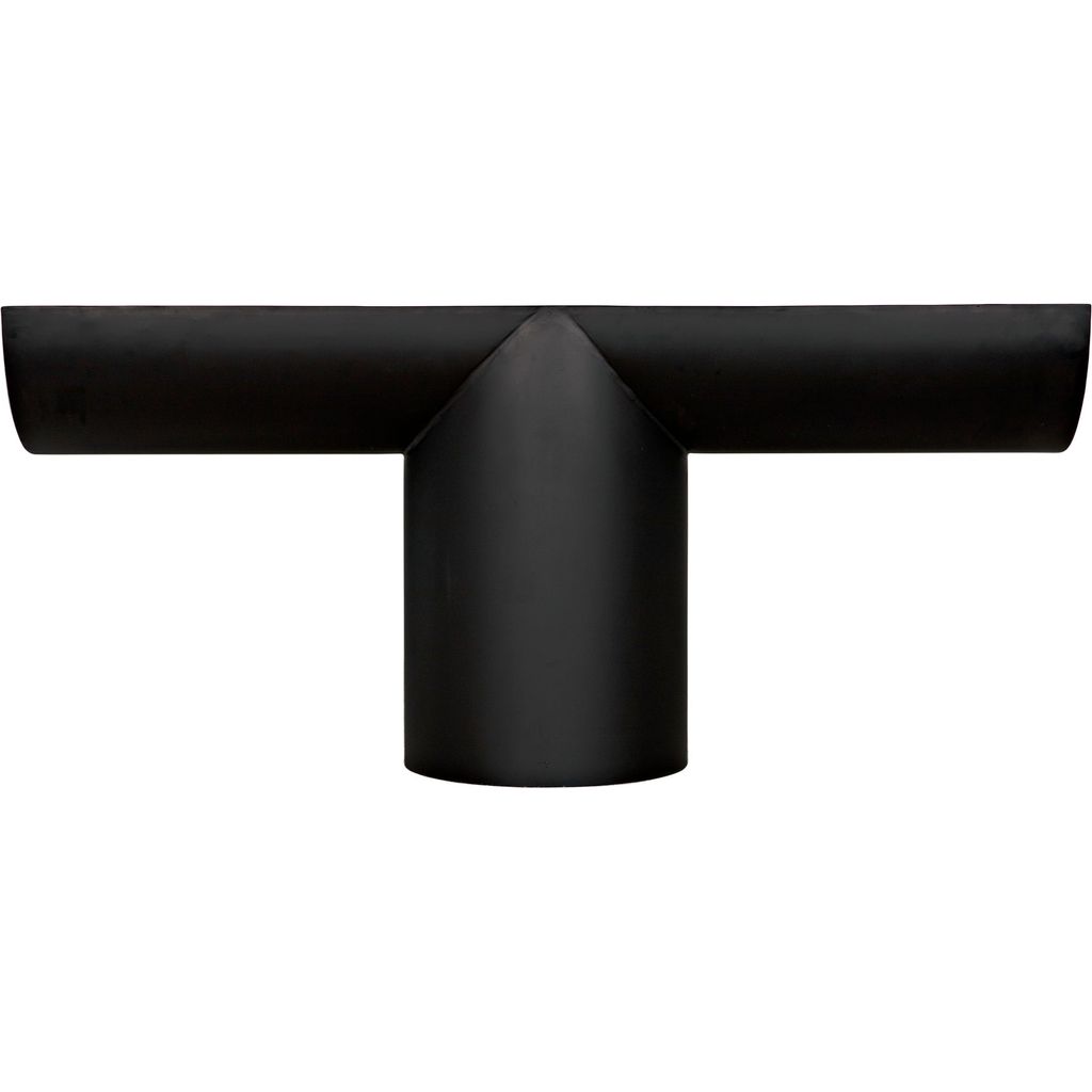 Noir T Console, Black Steel, 72" W