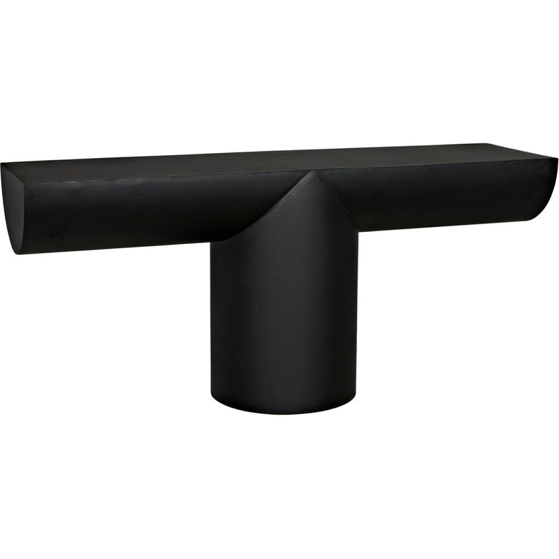 Primary vendor image of Noir T Console, Black Steel, 72