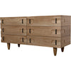 Noir David Sideboard, Washed Walnut, 64" W