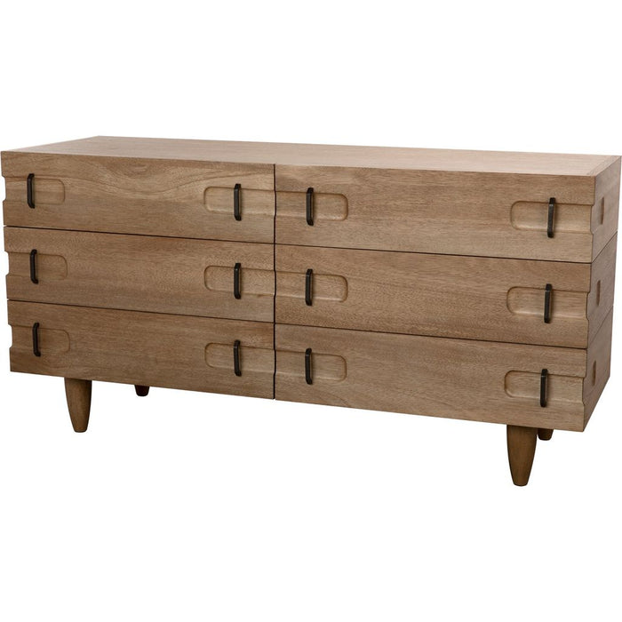 Noir David Sideboard, Washed Walnut, 64" W