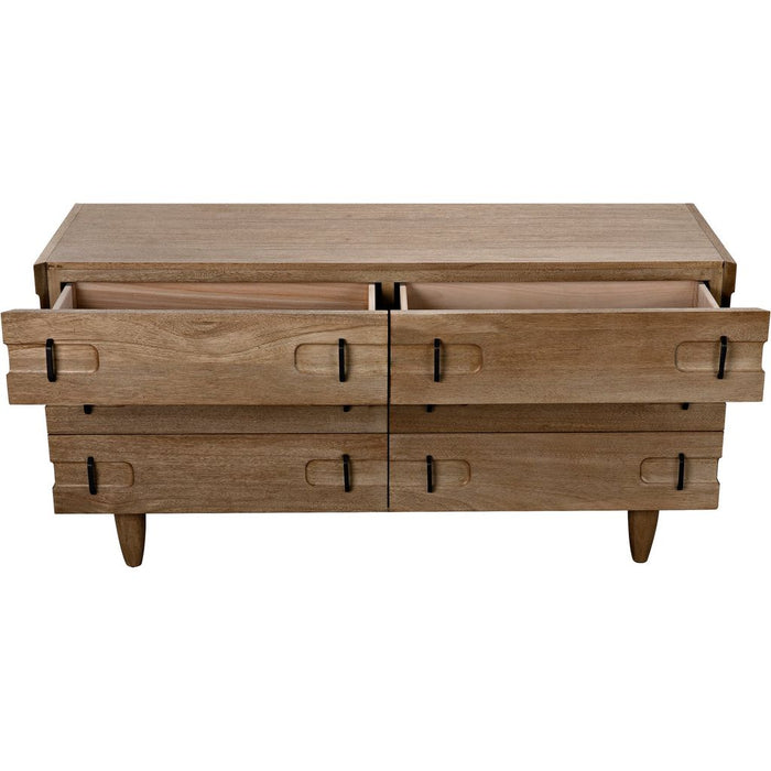 Noir David Sideboard, Washed Walnut, 64" W