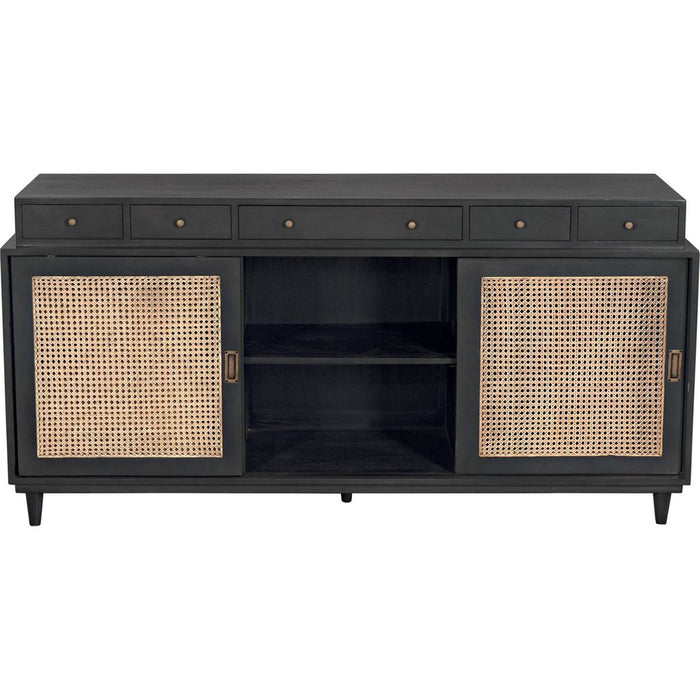 Noir Hermosa Sideboard - Mahogany & Veneer, 72" W