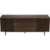 Noir Boston Sideboard, Ebony Walnut, 84" W