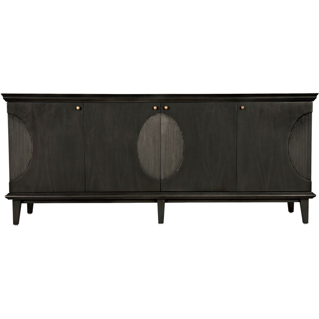 Noir Dumont Sideboard - Mahogany & Veneer, 74.5" W