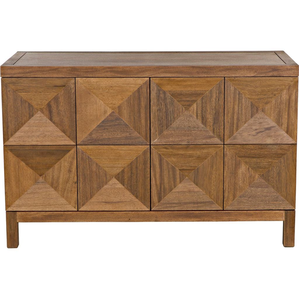 Noir Quadrant 2 Door Sideboard, Dark Walnut, 52" W