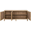 Noir Quadrant 3 Door Sideboard, Washed Walnut, 76" W