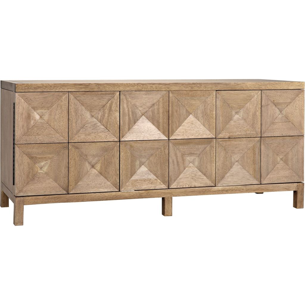 Primary vendor image of Noir Quadrant 3 Door Sideboard, Washed Walnut, 76" W