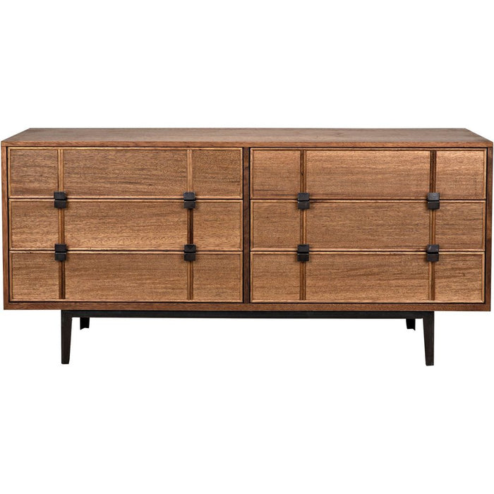 Noir Bourgeois Sideboard, Walnut & Steel, 66" W