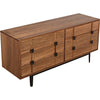 Noir Bourgeois Sideboard, Walnut & Steel, 66" W