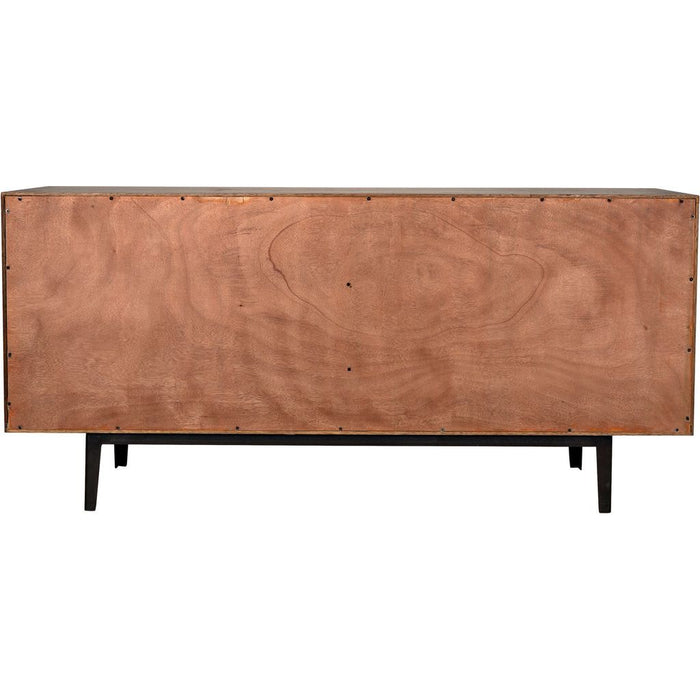 Noir Bourgeois Sideboard, Walnut & Steel, 66" W