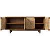 Noir Brook 4 Door Sideboard, Teak, 76" W