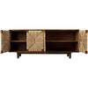 Noir Brook 4 Door Sideboard, Teak, 76" W