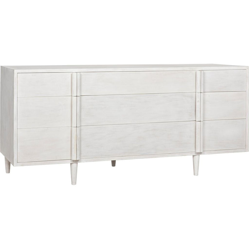 Primary vendor image of Noir Morten 9 Drawer Dresser, White Wash - Mahogany & Veneer, 72