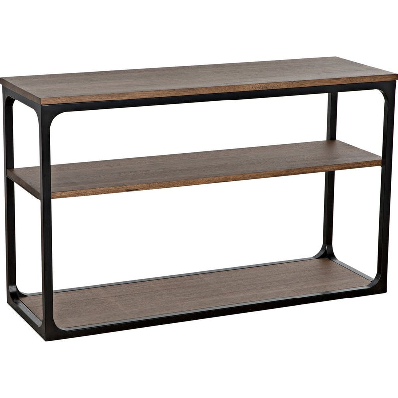 Primary vendor image of Noir Novie Console, Small, Black Steel w/ Dark Walnut, 46
