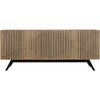 Noir Illusion Sideboard w/ Steel Base, Bleached Walnut, 78" W