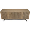 Noir Illusion Sideboard w/ Steel Base, Bleached Walnut, 78" W