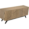 Noir Illusion Sideboard w/ Steel Base, Bleached Walnut, 78" W