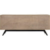 Noir Illusion Sideboard w/ Steel Base, Bleached Walnut, 78" W