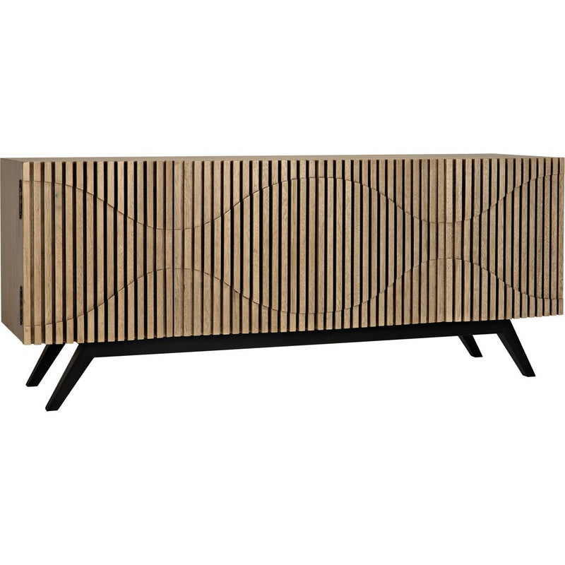 Primary vendor image of Noir Illusion Sideboard w/ Steel Base, Bleached Walnut, 78