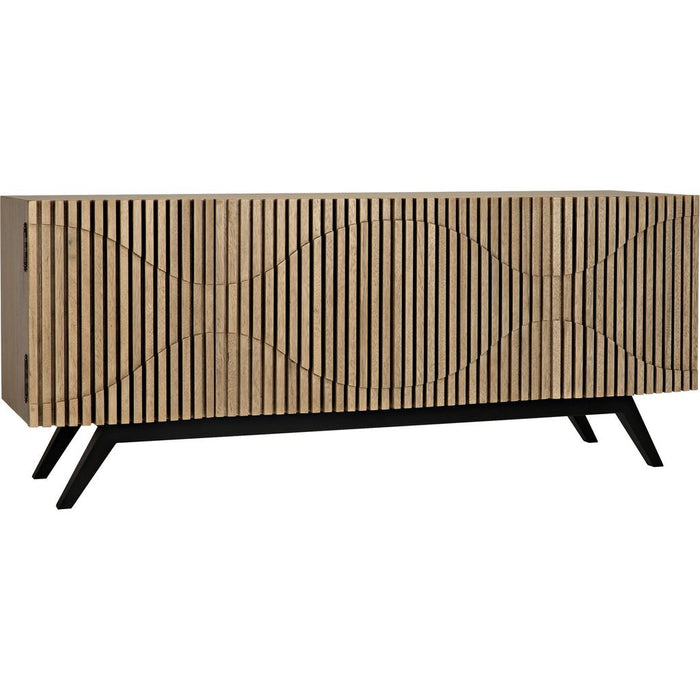 Primary vendor image of Noir Illusion Sideboard w/ Steel Base, Bleached Walnut, 78" W