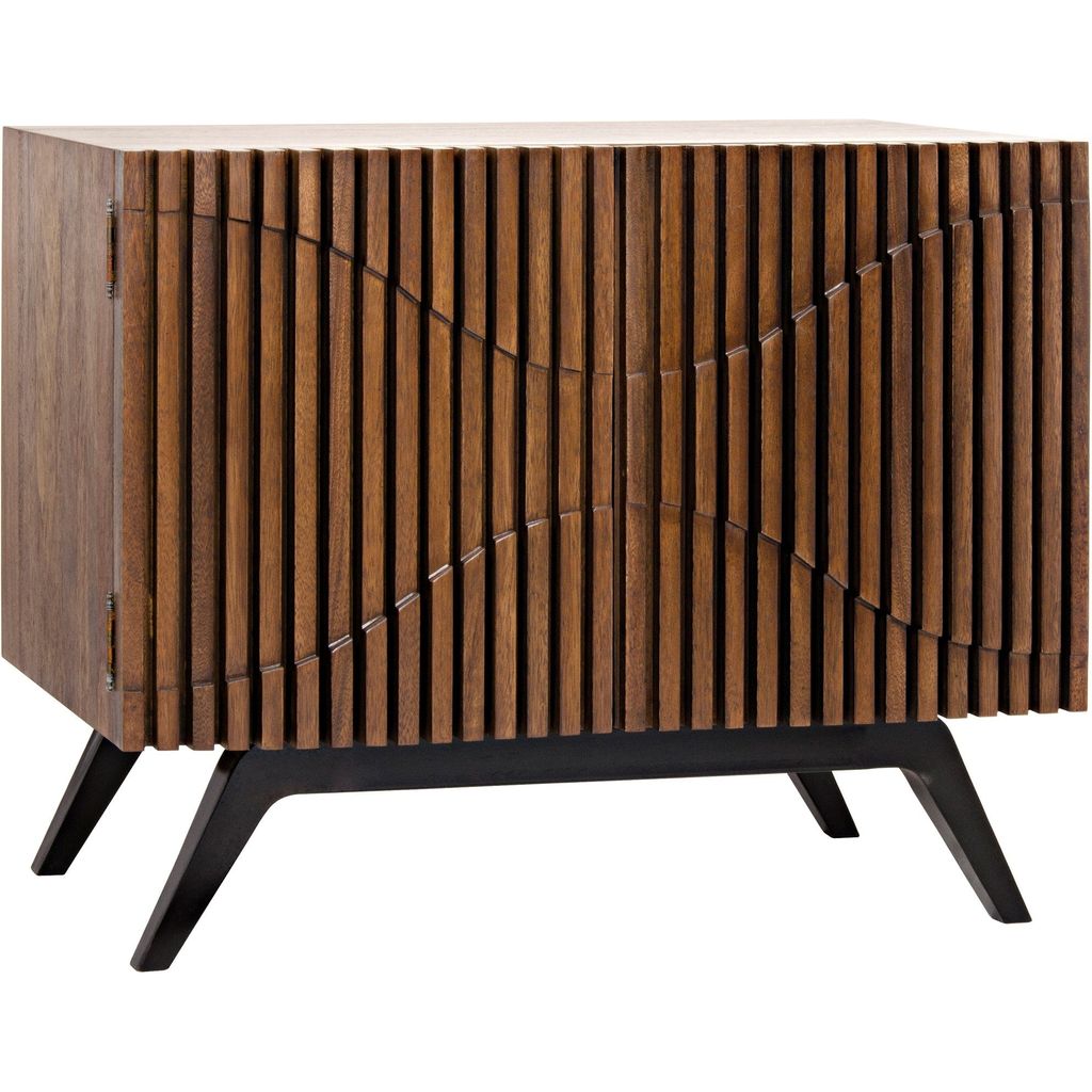 Primary vendor image of Noir Illusion Single Sideboard w/ Steel Base, Dark Walnut, 40" W