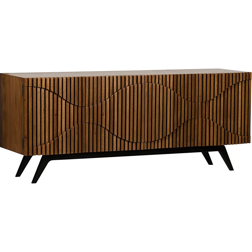 Primary vendor image of Noir Illusion Sideboard w/ Steel Base, Dark Walnut, 78" W