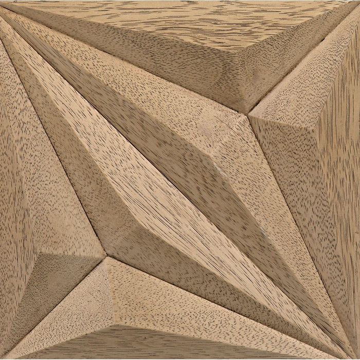 Noir Zurich Console, Bleached Walnut w/ Steel, 60" W