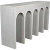 Noir Bridge Console, White Wash - Mahogany & Veneer, 59" W