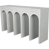 Noir Bridge Console, White Wash - Mahogany & Veneer, 59" W