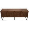 Noir Lanon Sideboard w/ Steel Base, Dark Walnut, 80" W