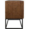 Noir Lanon Sideboard w/ Steel Base, Dark Walnut, 80" W