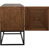 Noir Lanon Sideboard w/ Steel Base, Dark Walnut, 80" W