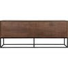 Noir Lanon Sideboard w/ Steel Base, Dark Walnut, 80" W