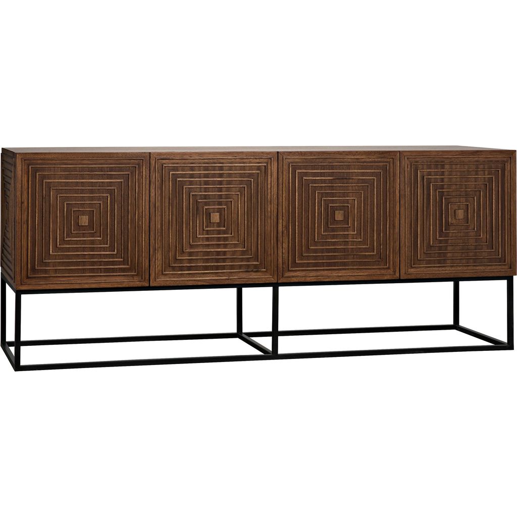 Primary vendor image of Noir Lanon Sideboard w/ Steel Base, Dark Walnut, 80" W