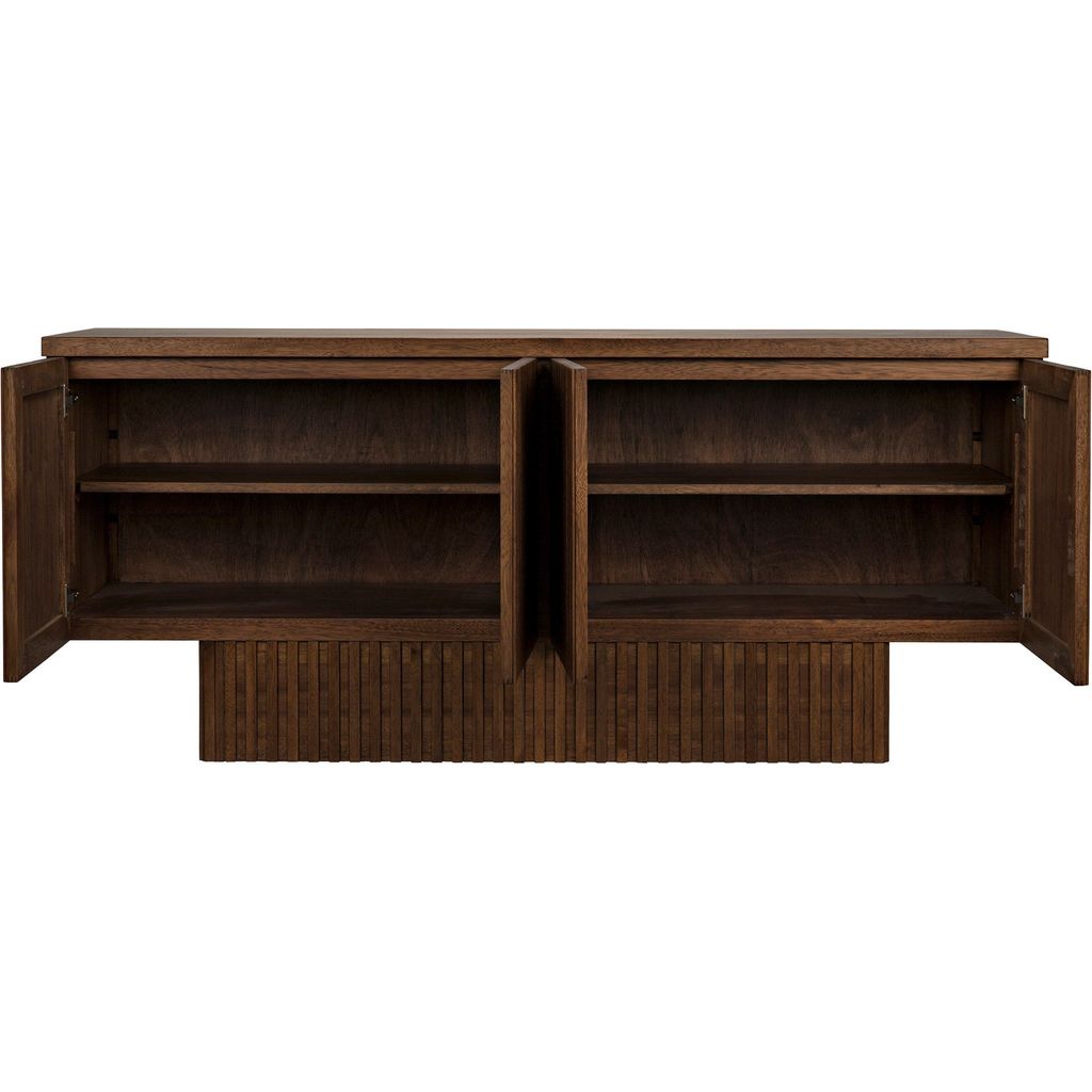 Noir Mr. Smith Sideboard, Dark Walnut, 77.5" W