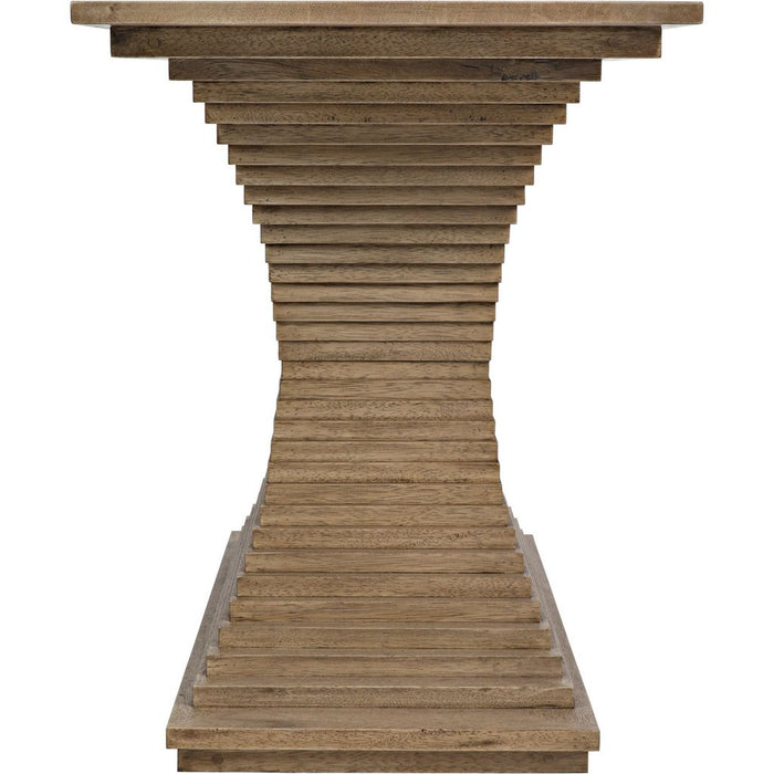 Noir Cambio Console, Bleached Walnut, 72" W