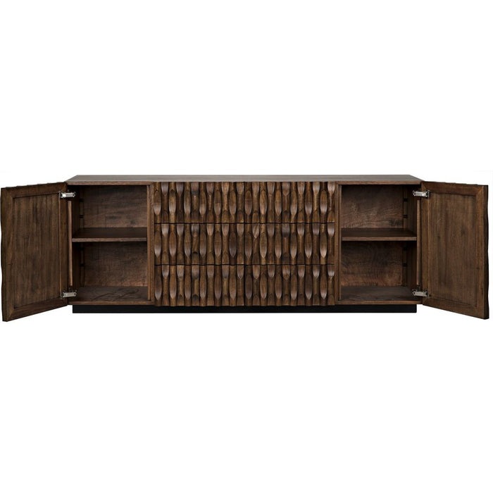 Noir Alameda Sideboard, Large, Dark Walnut, 81.5" W