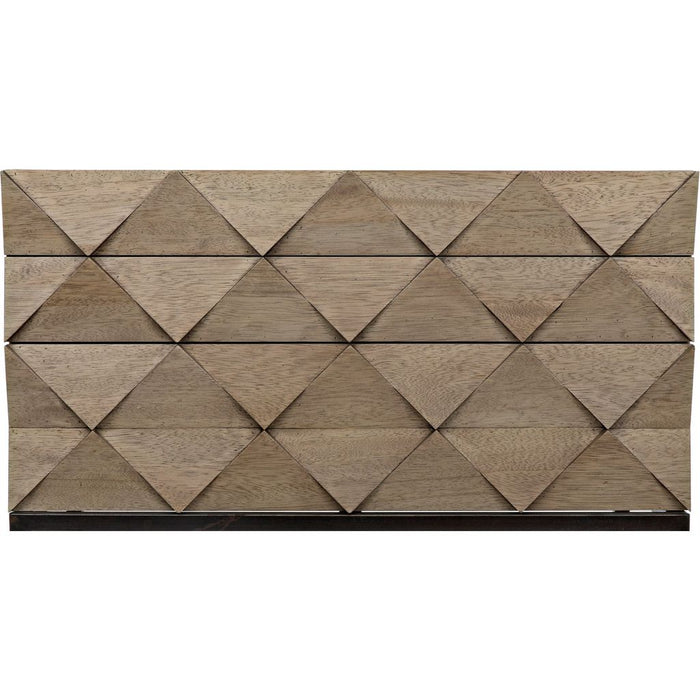 Noir Draco Sideboard w/ Steel Stand, Washed Walnut, 36" W