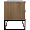 Noir Draco Sideboard w/ Steel Stand, Washed Walnut, 36" W