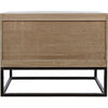 Noir Draco Sideboard w/ Steel Stand, Washed Walnut, 36" W