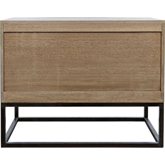 Noir Draco Sideboard w/ Steel Stand, Washed Walnut, 36" W