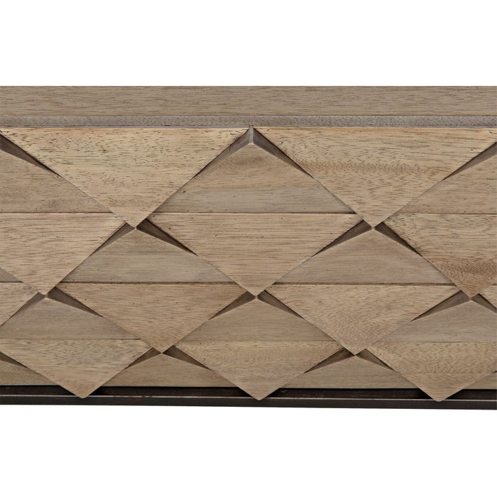 Noir Draco Sideboard w/ Steel Stand, Washed Walnut, 36" W