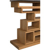 Noir Balin Console - Walnut, Night Snow Marble, & Veneer, 68" W