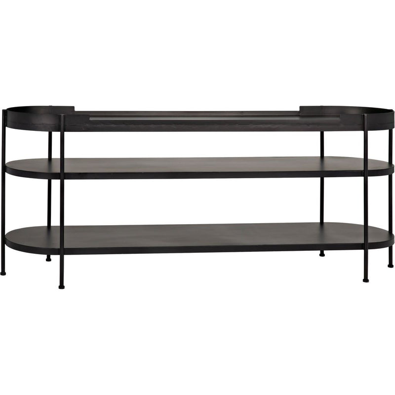 Primary vendor image of Noir Cassio Console, Black Steel, 79