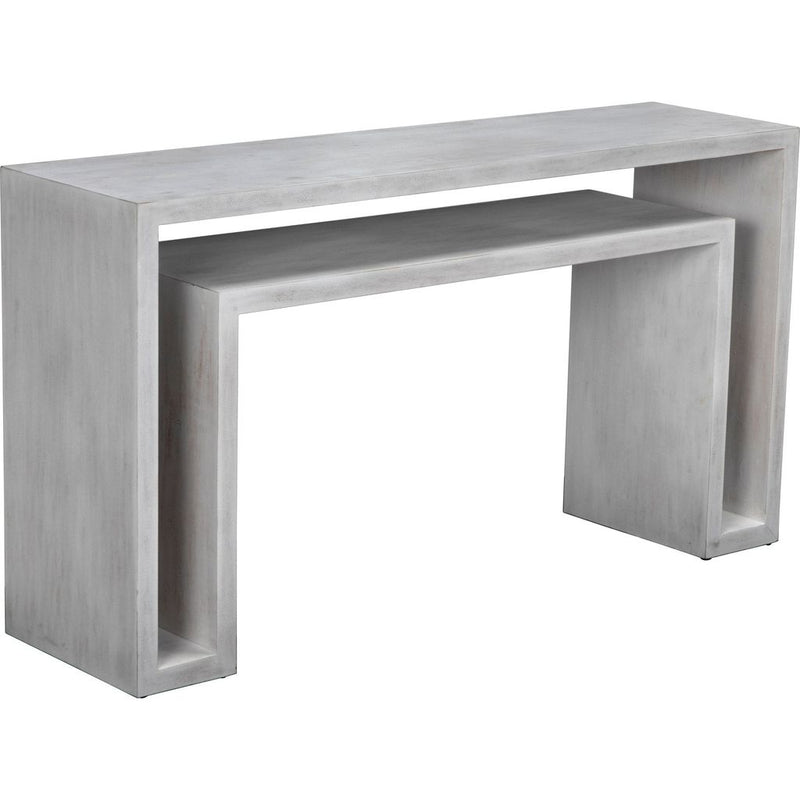Primary vendor image of Noir Caine Console, White Wash - Mahogany & Veneer, 56