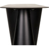 Noir Salt & Pepper Console, Black Steel, 59" W